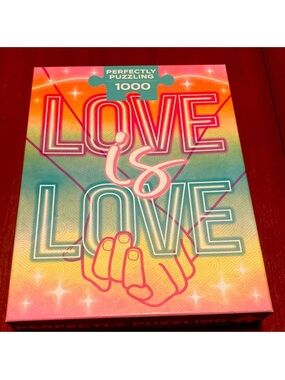 Talking Tables Perfectly Puzzling Puzzle - Love is Love. 1000 pieces. Built once